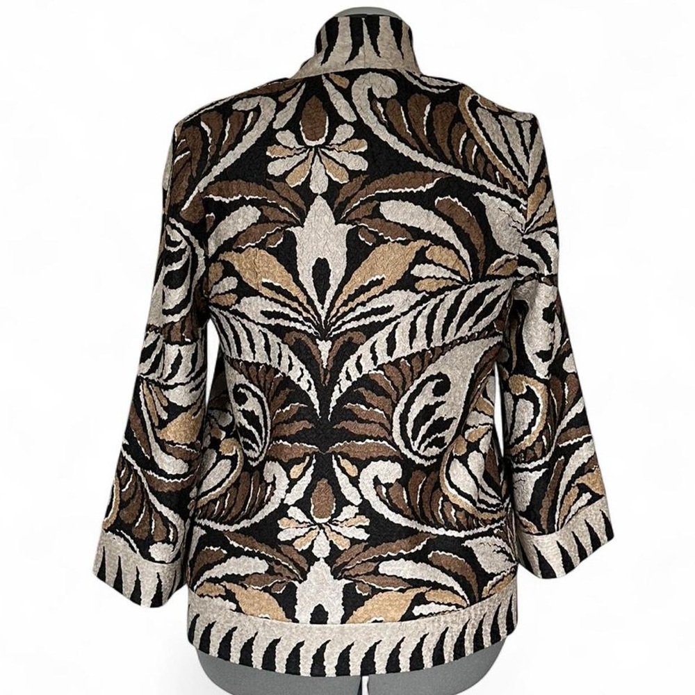 Chico’s Traveler’s Collection reversible crushed print jacket size S (Chico’s 0) - Picture 3 of 9